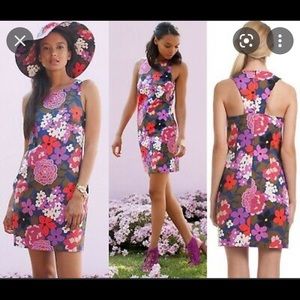 Trina Turk Groovy Cosme Greenhouse Floral Stretch Cotton Dress